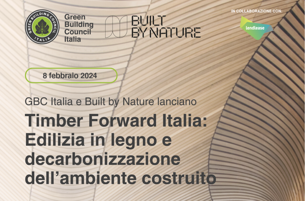 Edilizia in legno e decarbonizzazione dell’ambiente costruito